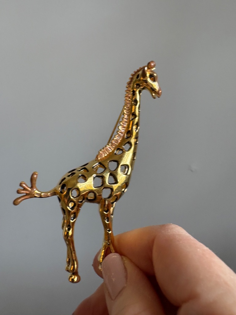 NIB Vintage Bob Mackie "Safari" Giraffe Brooch - Picture 6 of 7